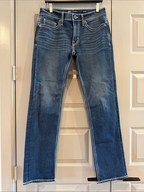 BKE Men's Dark Blue Jake Straight Jeans